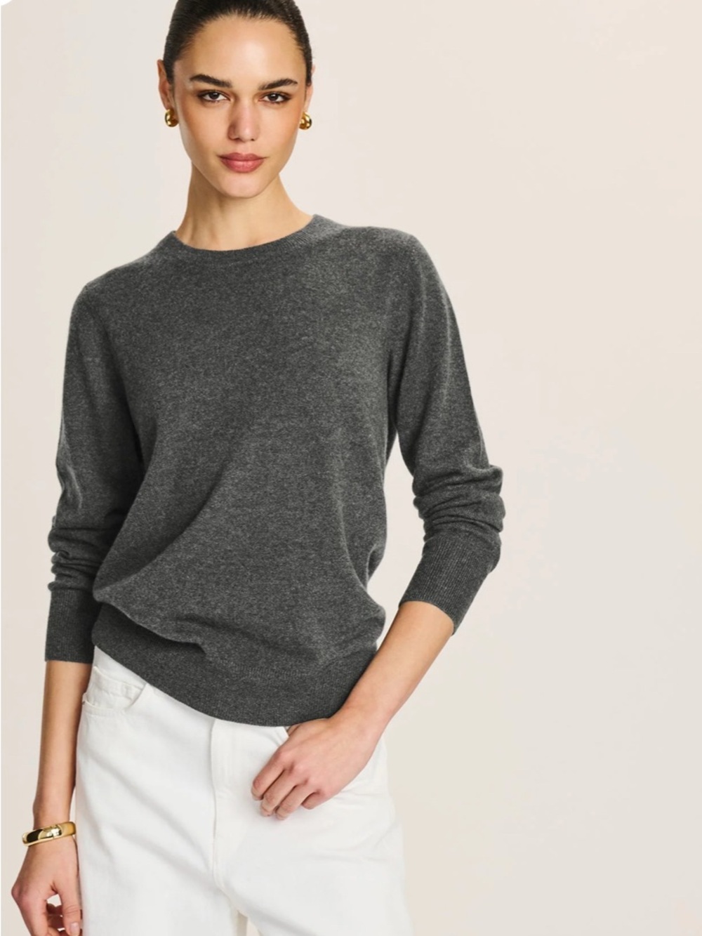 100% Cashmere the original crewneck Sweater Women's size Medium